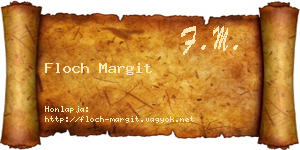 Floch Margit névjegykártya